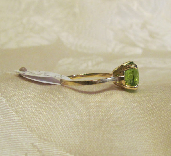 14Kt Gold Peridot Ring 5.85ct Bruce Magnotti Cocktail Ring Fine Jewelry Size 6 1/2