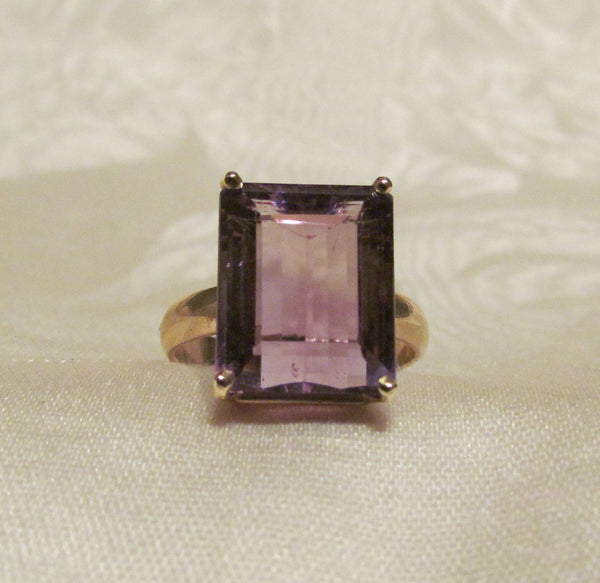 14Kt Gold Ring 13.5ct Ametrine Ring High Fashion Bruce Magnotti Cocktail Ring Fine Jewelry Size 12