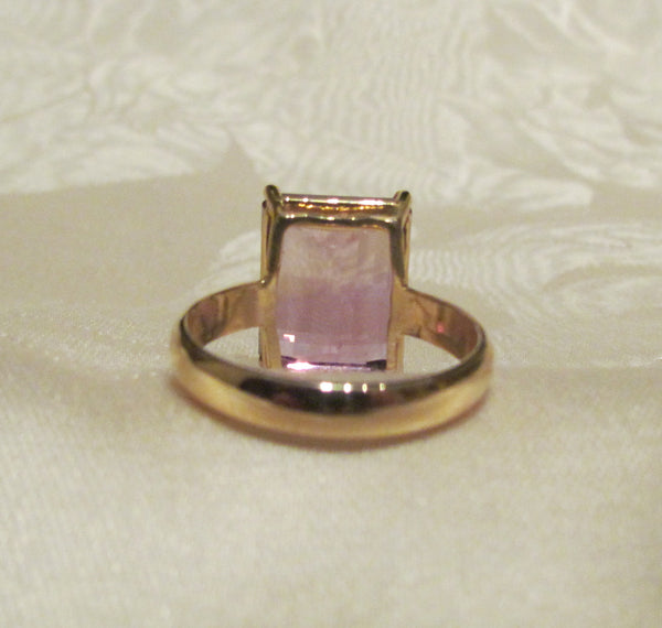 14Kt Gold Ring 13.5ct Ametrine Ring High Fashion Bruce Magnotti Cocktail Ring Fine Jewelry Size 12