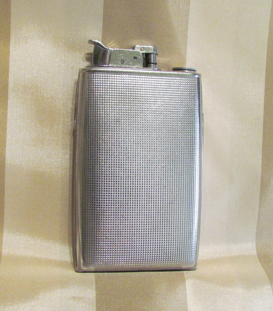 Art Deco Evans Case Lighter Black Enamel Design 1940s Trig-A-Lite