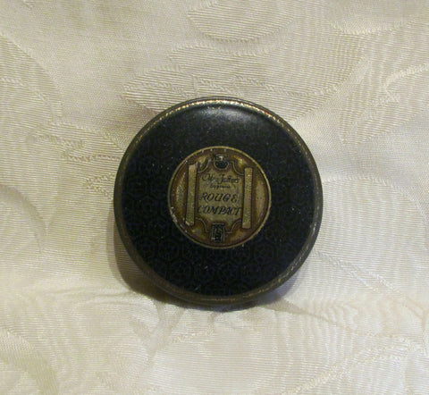 1930s Max Factor Supreme Rouge Tin Vintage Powder Tin