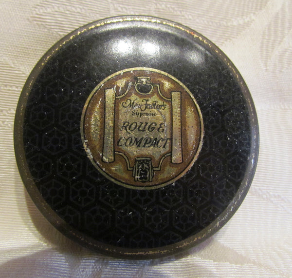 1930s Max Factor Supreme Rouge Tin Vintage Powder Tin