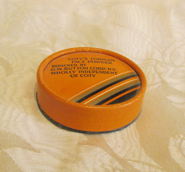 Vintage Coty Powder Box L'Origan Face Powder Sample Powder Box Vintage Powder Box