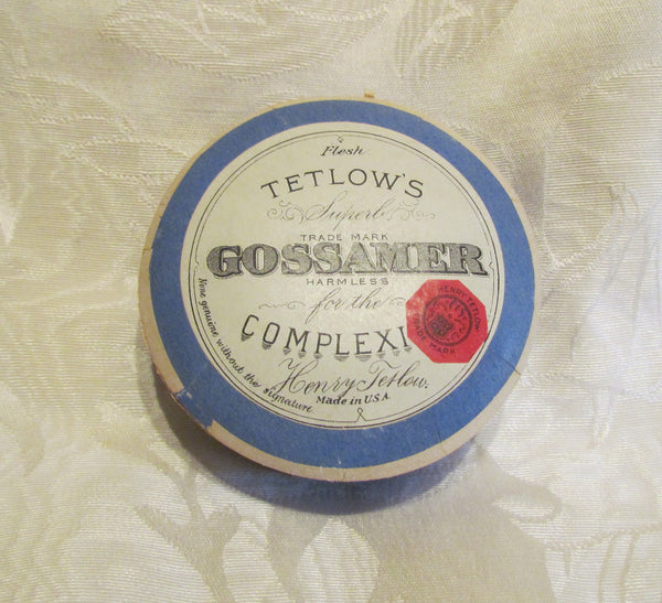 Vintage Powder Box 1920s Gossamer Powder Box Tetlows Powder Box Vanity Accessory Full Extremely Rare