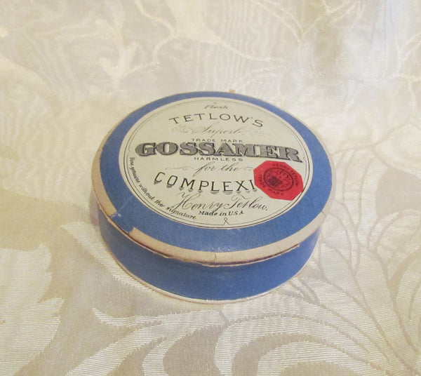 Vintage Powder Box 1920s Gossamer Powder Box Tetlows Powder Box Vanity Accessory Full Extremely Rare