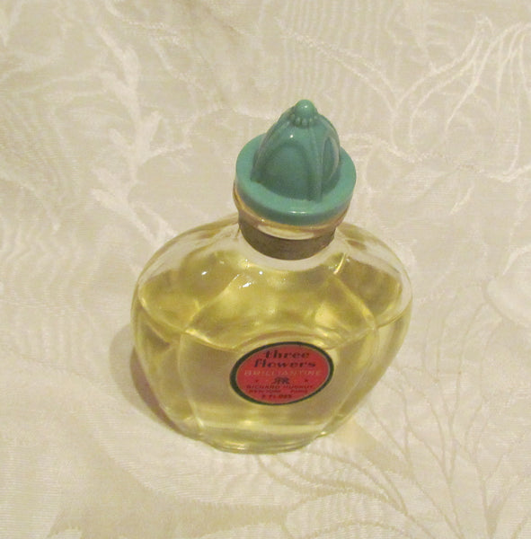 1930s Perfume Bottle Vintage Perfume Richard Hudnut Perfume Three Flowers Perfume Brilliantine Art Deco Bottle