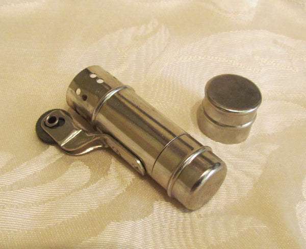 1930s Lighter Silver Trench Wind Proof Lighter Great Working Condition