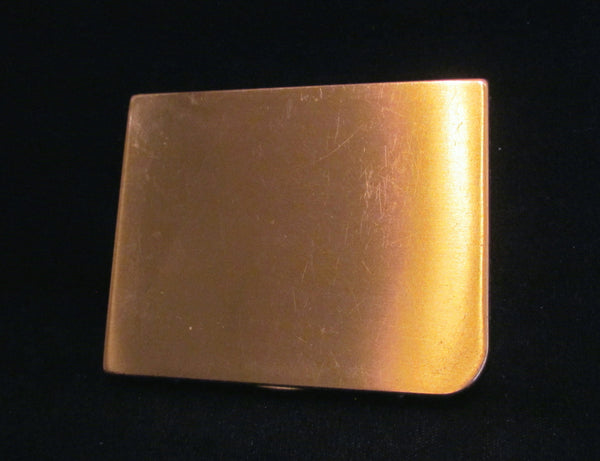 Elgin American Cigarette Case 1940s Gold Business Card Case Etched Pattern