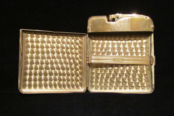 Ronson Ten A Case Lighter 1930s Enamel Cigarette Case Lighter Vintage Art Metal Works Working