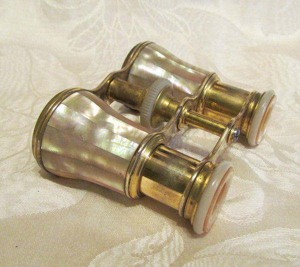 Antique LeMaire Fi Paris Opera Glasses 1800s Mother Of Pearl Binoculars Theater Glasses In Original Case