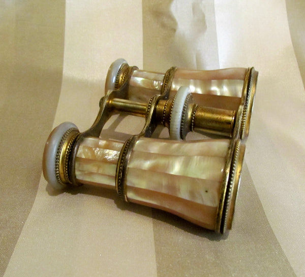 Antique LeMaire Fi Paris Opera Glasses 1800s Mother Of Pearl Binoculars Theater Glasses 1920s GrosGrain Box Purse
