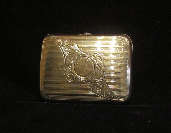 Victorian German Silver Cigarette Case 1900's Card Case Vesta Case RARE