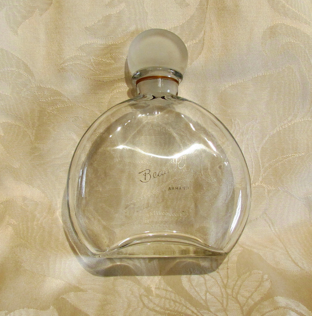 Antique Perfume Bottle Armand Beau K 1900's Hand Blown Glass Extremely Rare