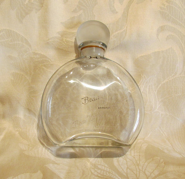 Antique Perfume Bottle Armand Beau K 1900's Hand Blown Glass Extremely Rare