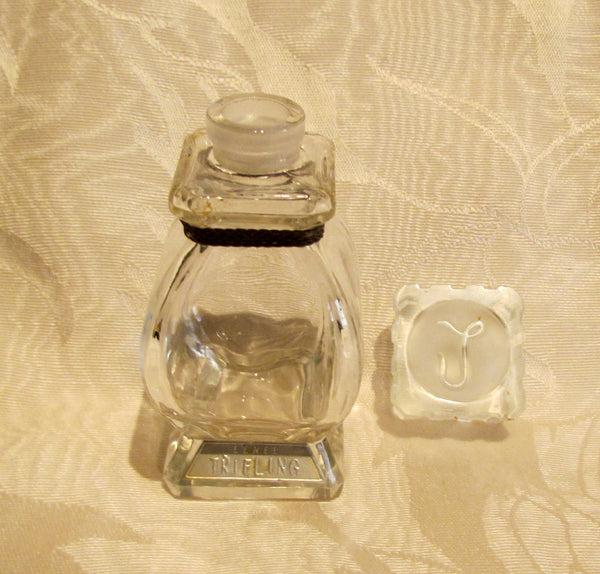 Vintage Lenels Trifling Perfume Bottle 1940s Fragrance Crystal Bottle