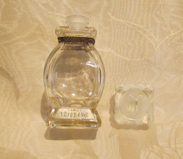 Vintage Lenels Trifling Perfume Bottle 1940s Fragrance Crystal Bottle