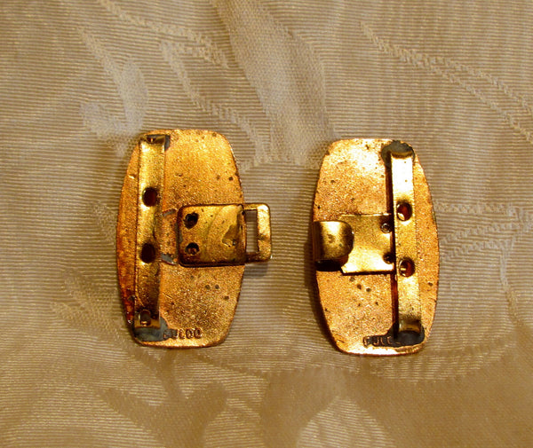 Antique Guilloche Belt Buckle FULCO Italian Designer