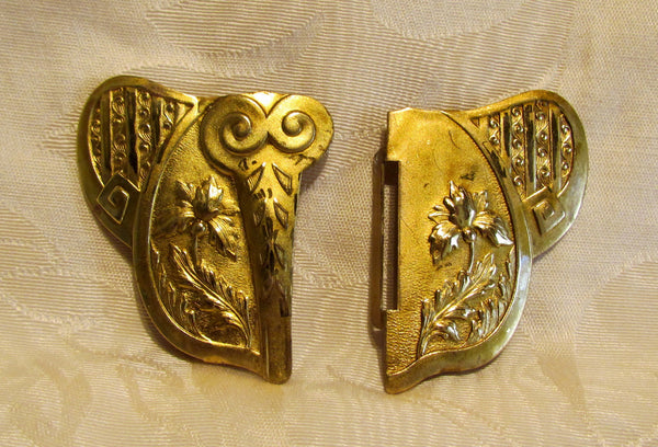 1908 Elephant Belt Buckle Edwardian Iris Gold Buckle