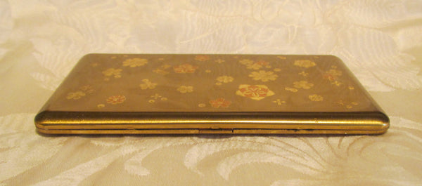Wadsworth Cigarette Case 1950s Gold Business Card Case Or Credit Card Holder