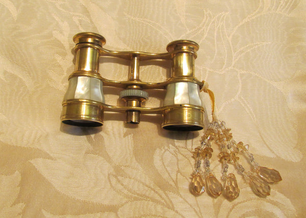 Mother Of Pearl Opera Glasses Antique Theater Glasses Whiting Davis Gold Mesh Purse
