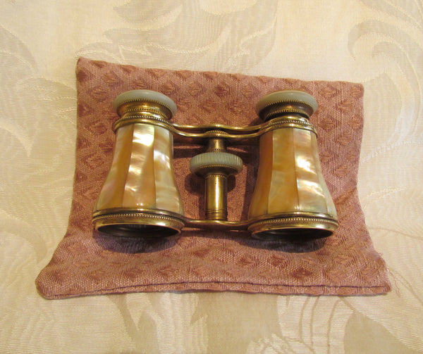 Antique Colmont Opera Glasses Paris Mother Of Pearl 1800s Binoculars Theater Glasses