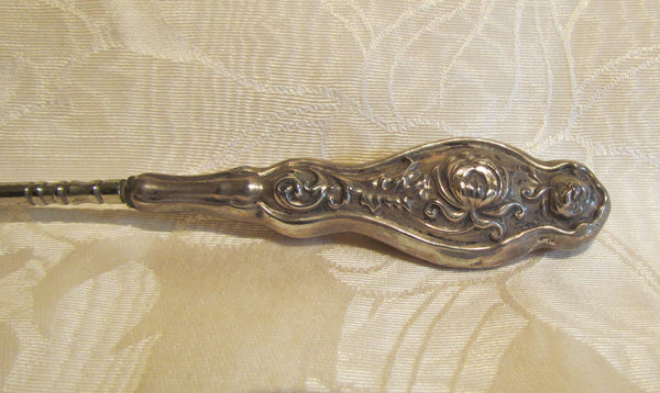 Victorian Button Hook Antique Silver Shoe Spat Corset Hook