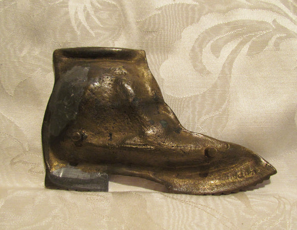 Art Nouveau Shoe Ashtray 1920s Brass Boot Ashtray