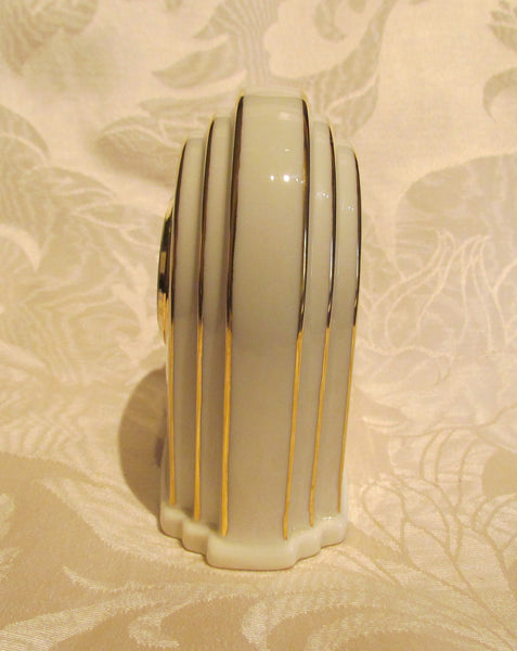Lenox Quartz Clock Art Deco Style Working Clock Mint Condition