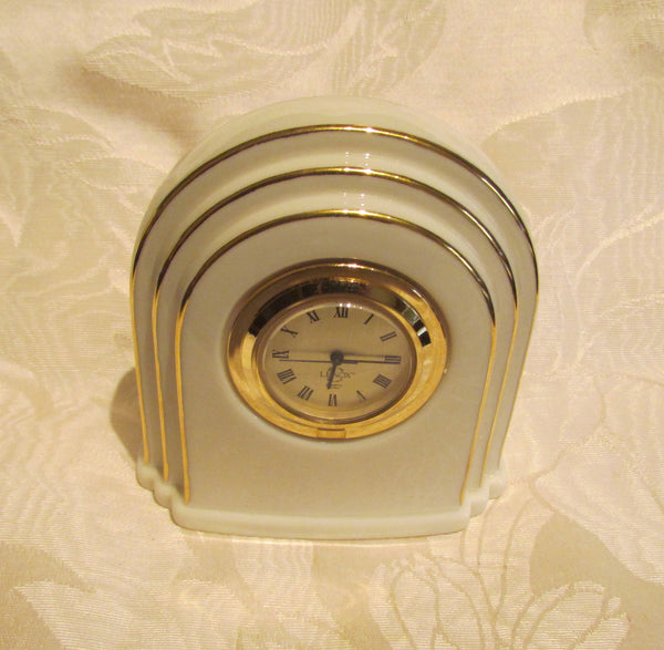 Lenox Quartz Clock Art Deco Style Working Clock Mint Condition