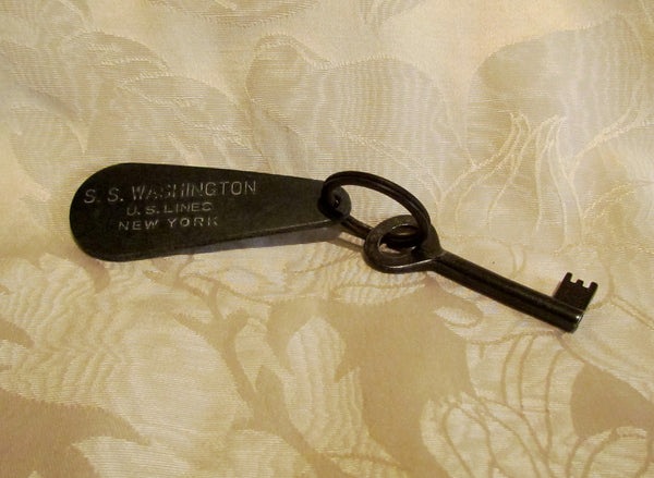 Antique Room Key S S Washington Luxury Liner Room Key