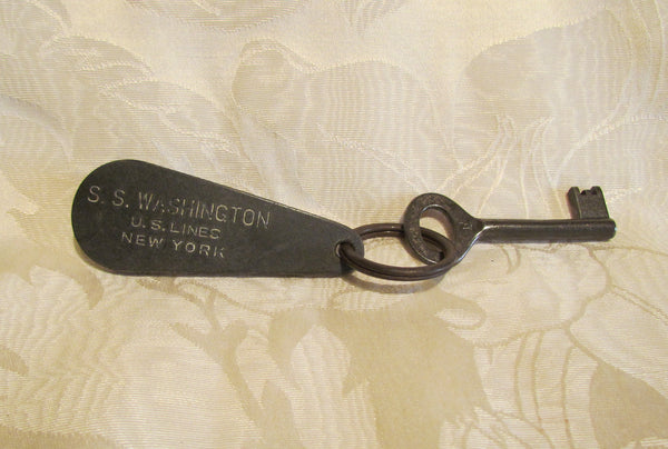 Antique Room Key S S Washington Luxury Liner Room Key