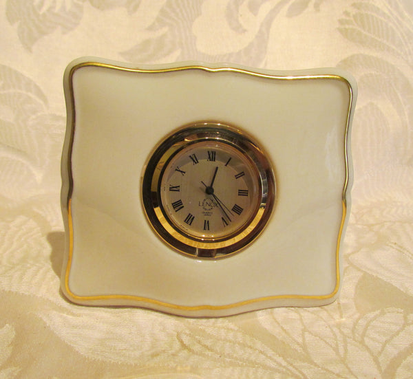 Lenox Quartz Clock Book Style Working Clock Mint Condition