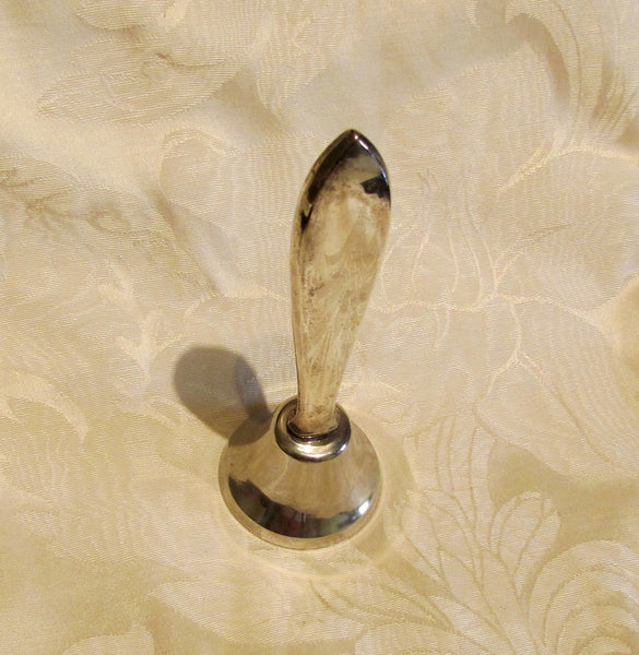 Vintage Sterling Silver Dinner Bell Kitchen Dining Decor