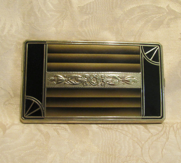 Art Deco Cigarette Case 1920s S.O.Bigney Enamel Card Case Extremely Rare