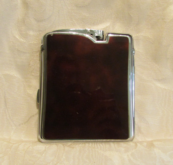 Ronson Ten A Case Lighter Vintage Enamel Cigarette Case Lighter