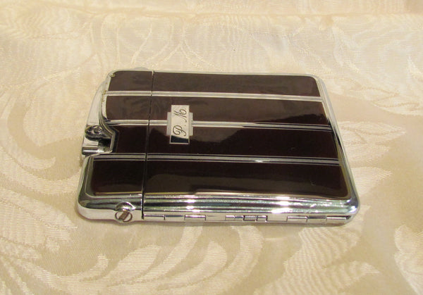 Ronson Ten A Case Lighter Vintage Enamel Cigarette Case Lighter