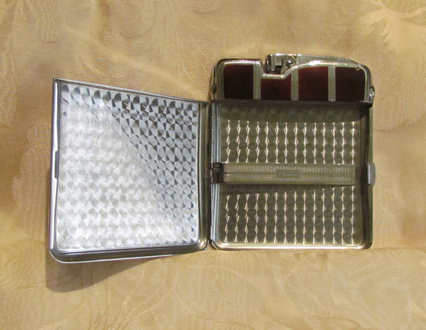 Ronson Ten A Case Lighter Vintage Enamel Cigarette Case Lighter