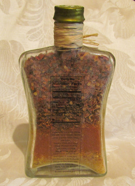 Curry Seasoning Mix Chili Flake Onion Flake Paprika Shonfeld's Spice Bottle