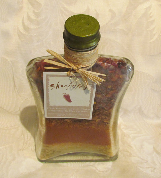Curry Seasoning Mix Chili Flake Onion Flake Paprika Shonfeld's Spice Bottle