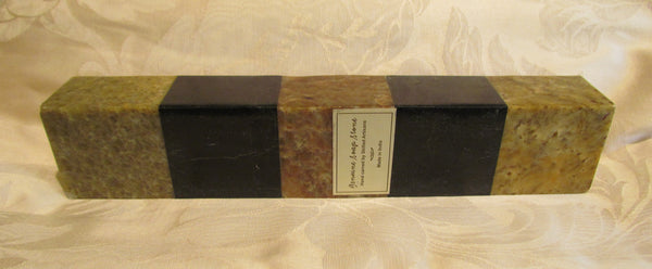 Genuine Soapstone Candle Holder 5 Tea Light Soap Stone Holder With Leaf Candles