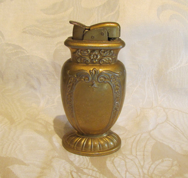 Evans Table Lighter 1930s Gold Tone Working Lighter