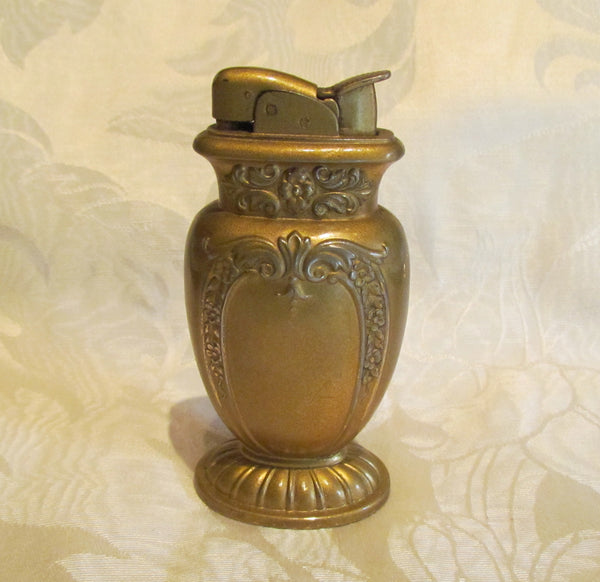 Evans Table Lighter 1930s Gold Tone Working Lighter