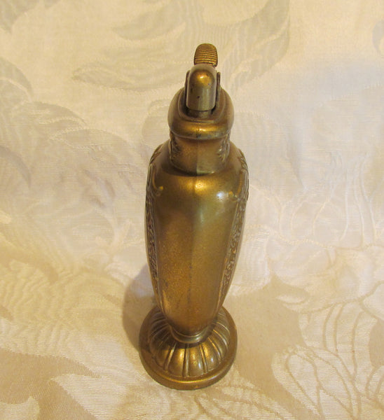 Evans Table Lighter 1930s Gold Tone Working Lighter