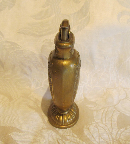 Evans Table Lighter 1930s Gold Tone Working Lighter