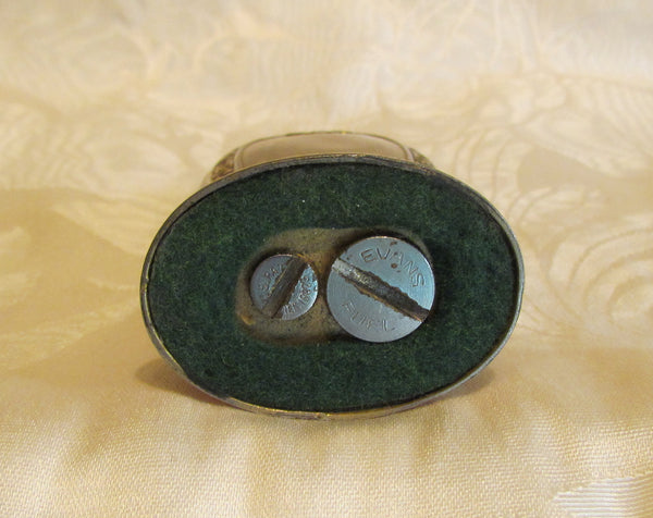 Evans Table Lighter 1930s Gold Tone Working Lighter