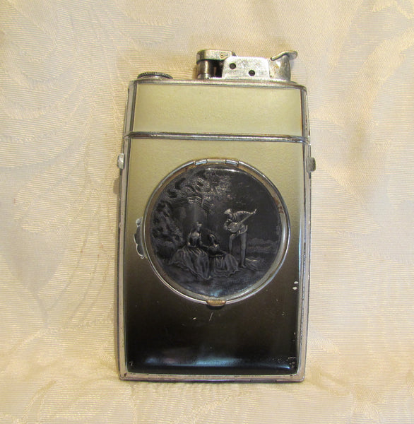 Art Deco Compact Case Lighter 1940's Evans Case Lighter Working