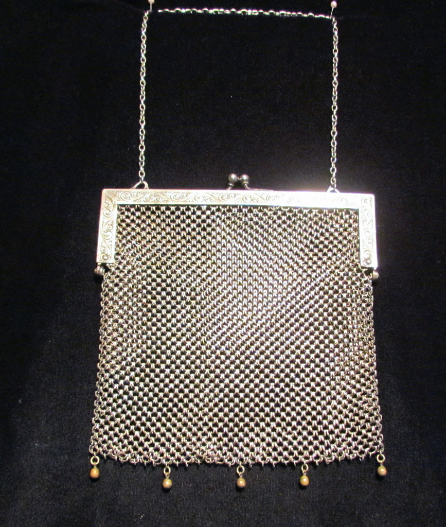 Vintage chain mail purse hotsell