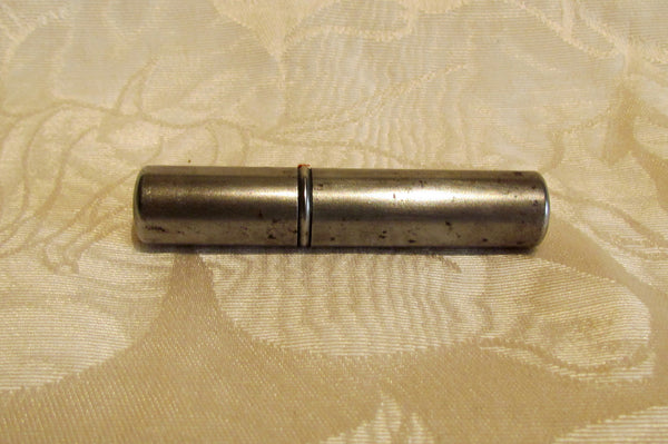 Silver Tube Lighter Trench Post And Wheel Lighter Great Working Condition