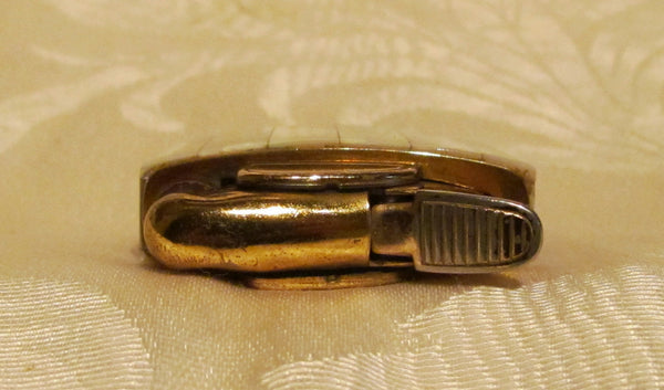 Mother Of Pearl Lighter Evans Gold 1950's Lighter Working