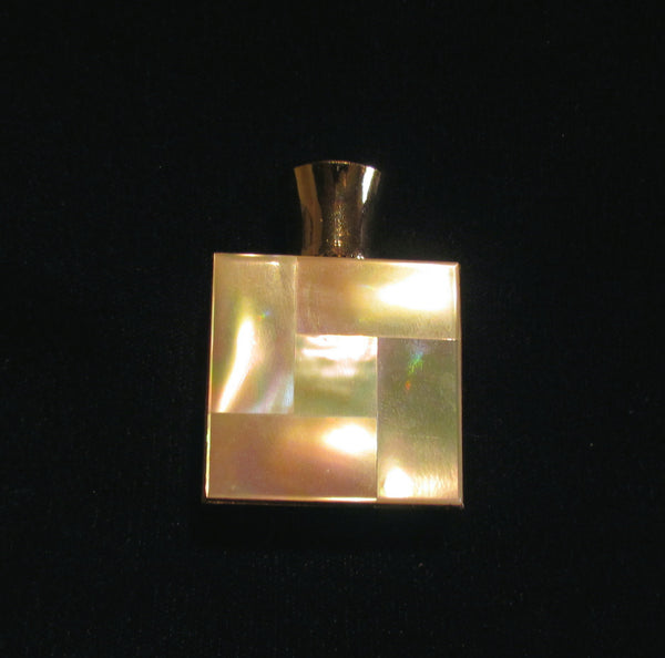 Mother Of Pearl Perfume Bottle 1950s Travel Fragrance Bottle